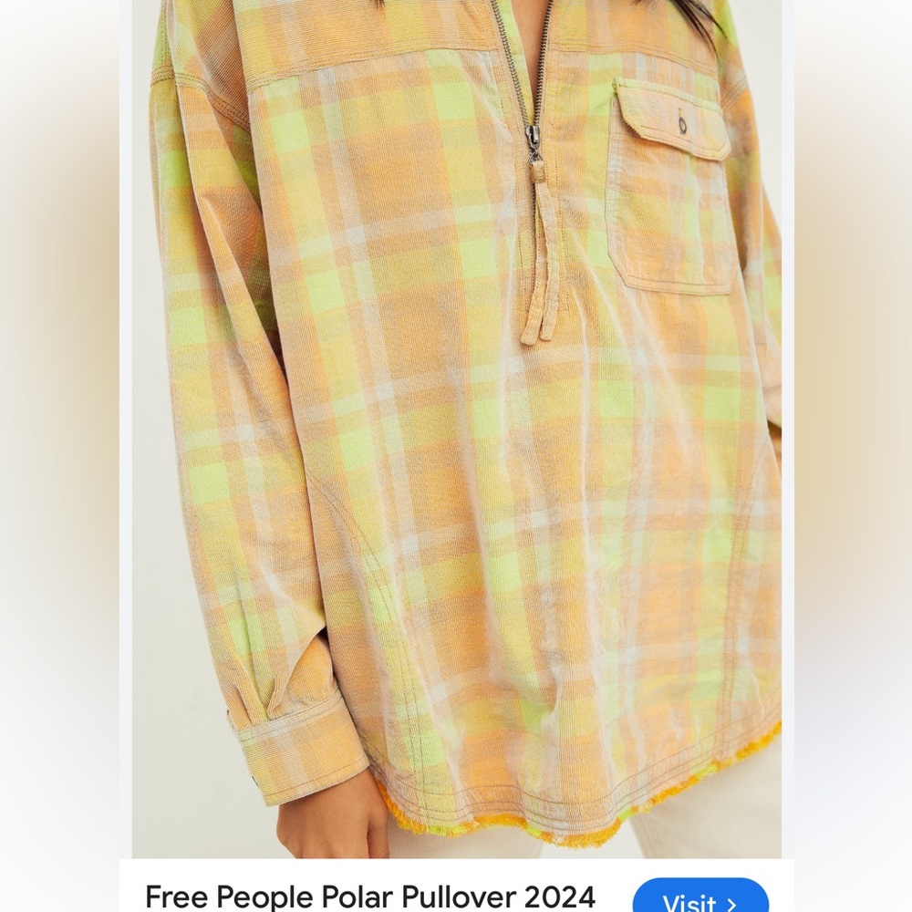 FREE PEOPLE Polar Pullover micro corduroy top - Picture 16 of 16